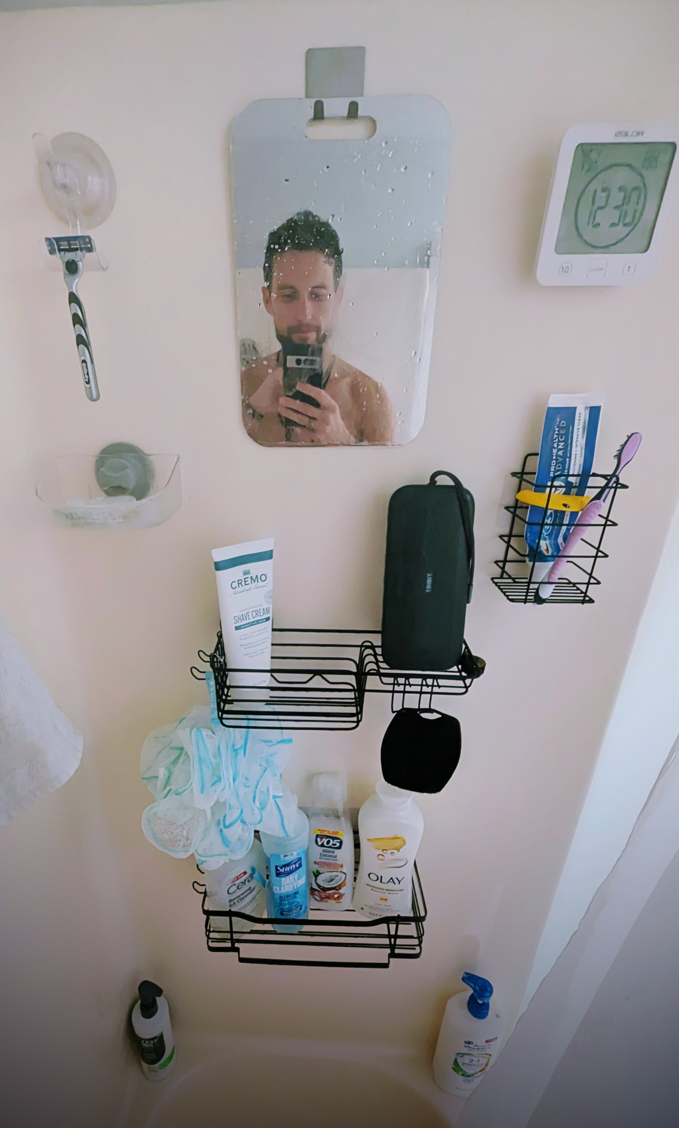 Evan's Shower Setup